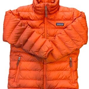 Patagonia Kids' Vibrant Orange Puffer Jacket